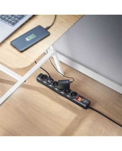 REGLETA TRUST 6 SCHUKOS INTERRUPTOR 1,8M BLACK REGLETA TRUST 6 SCHUKOS INTERRUPTOR 1,8M BLACK