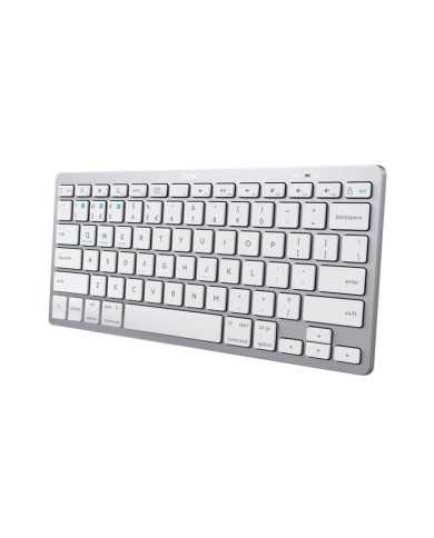 TECLADO TRUST BASICS SLIM WIRELESS BLUETOOTH TKL SILVER