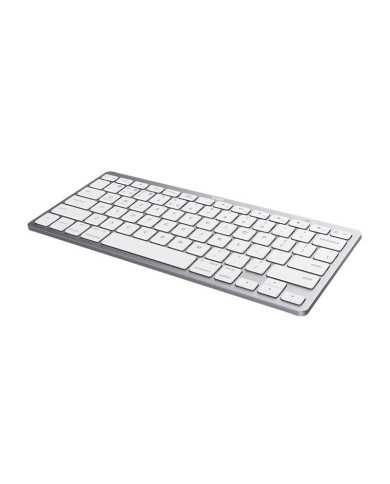 TECLADO TRUST BASICS SLIM WIRELESS BLUETOOTH TKL SILVER