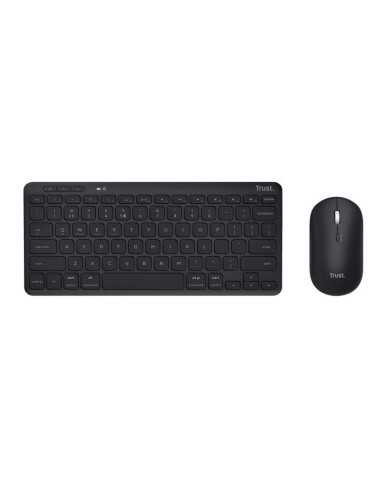 TECLADO + RATON TRUST LYRA TKL WIRELESS MULTIDISPOSITVO BLACK TECLADO + RATON TRUST LYRA TKL WIRELESS MULTIDISPOSITVO BLACK