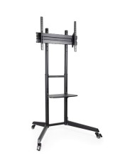 SOPORTE TV MONITOR TOOQ SUELO CON RUEDAS 37 - 70 50KG BLACK