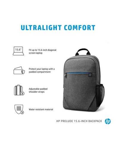 MOCHILA HP PRELUDE BACKPACK 15.6 GREY MOCHILA HP PRELUDE BACKPACK 15.6 GREY