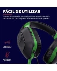 AURICULARES + MICROFONO TRUST GAMING GXT 415X ZIROX MULTI HEADSET GREEN