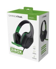 AURICULARES + MICROFONO TRUST GAMING GXT 415X ZIROX MULTI HEADSET GREEN