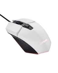 RATON TRUST GAMING GXT 109W FELOX RGB USB 6400DPI 6 BOTONES WHITE
