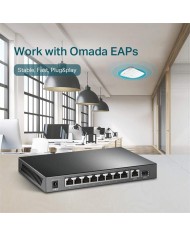 SWITCH TP-LINK GIGABIT 8 PUERTOS POE + 1 SFP TL-SG1210P