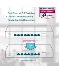 SWITCH TP-LINK GIGABIT 8 PUERTOS POE + 1 SFP TL-SG1210P