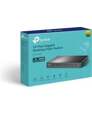 SWITCH TP-LINK GIGABIT 8 PUERTOS POE + 1 SFP TL-SG1210P