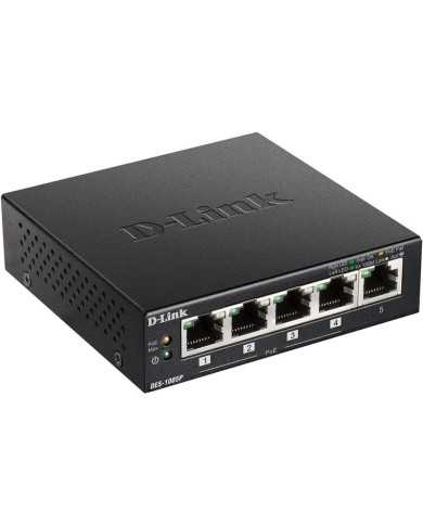 SWITCH D-LINK GIGABIT 5 PUERTOS DGS-1005P/E POE