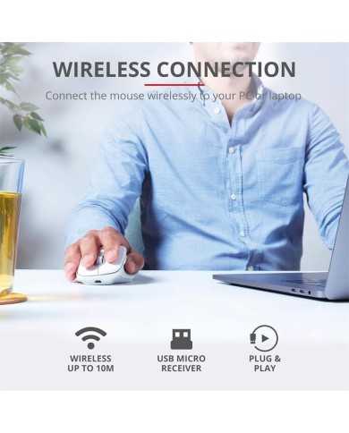 RATON TRUST OZAA ERGONOMICO RECARGABLE WIRELESS WHITE RATON TRUST OZAA ERGONOMICO RECARGABLE WIRELESS WHITE