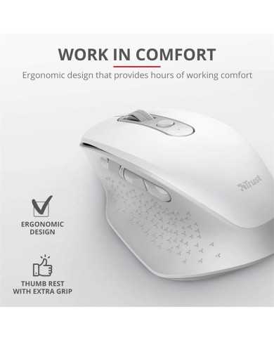 RATON TRUST OZAA ERGONOMICO RECARGABLE WIRELESS WHITE RATON TRUST OZAA ERGONOMICO RECARGABLE WIRELESS WHITE