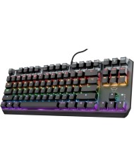 TECLADO TRUST GAMING GXT 834 CALLAZ MECANICO TKL USB RGB TECLADO TRUST GAMING GXT 834 CALLAZ MECANICO TKL USB RGB
