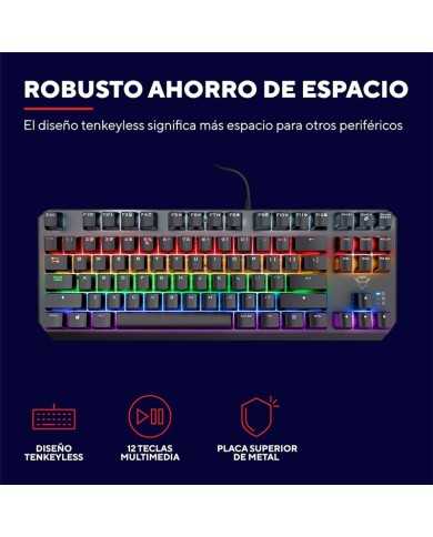 TECLADO TRUST GAMING GXT 834 CALLAZ MECANICO TKL USB RGB TECLADO TRUST GAMING GXT 834 CALLAZ MECANICO TKL USB RGB