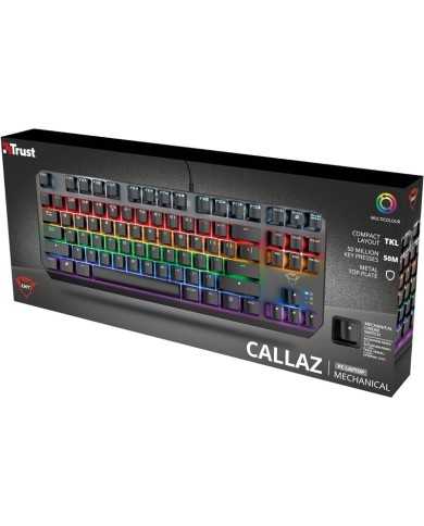 TECLADO TRUST GAMING GXT 834 CALLAZ MECANICO TKL USB RGB TECLADO TRUST GAMING GXT 834 CALLAZ MECANICO TKL USB RGB