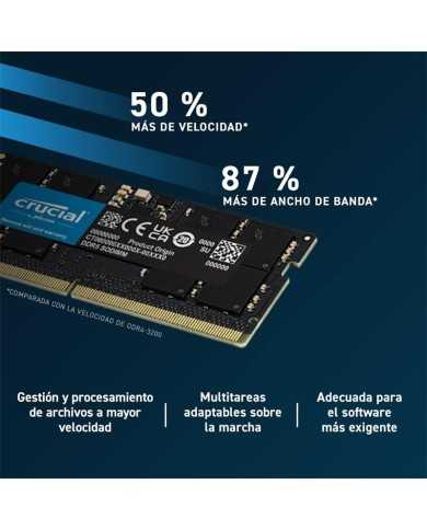 MEMORIA SODIMM 32GB CRUCIAL DDR5 4800MHZ MEMORIA SODIMM 32GB CRUCIAL DDR5 4800MHZ