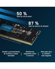 MEMORIA SODIMM 32GB CRUCIAL DDR5 4800MHZ MEMORIA SODIMM 32GB CRUCIAL DDR5 4800MHZ