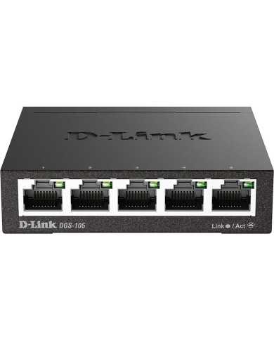 SWITCH D-LINK GIGABIT 5 PUERTOS DGS-105/E
