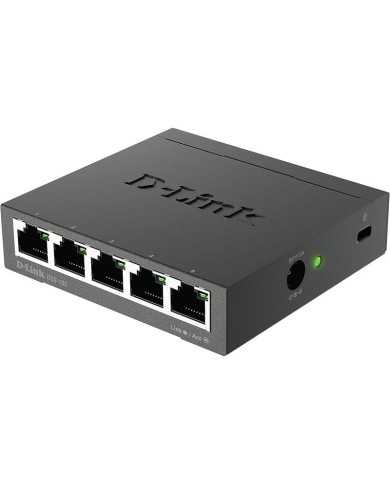 SWITCH D-LINK GIGABIT 5 PUERTOS DGS-105/E SWITCH D-LINK GIGABIT 5 PUERTOS DGS-105/E