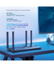 WIRELESS ROUTER TP-LINK ARCHER AX53 WIFI 6 AX3000 WIRELESS ROUTER TP-LINK ARCHER AX53 WIFI 6 AX3000