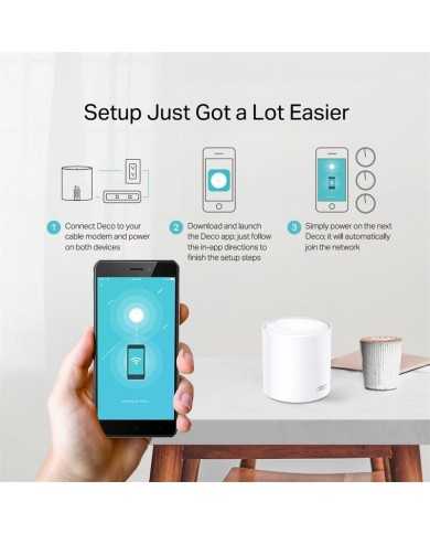 WIRELESS REPEATER TP-LINK AX1800 HOME MESH PACK 3 DECO X20