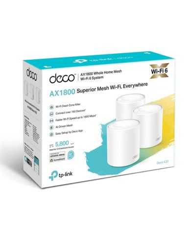 WIRELESS REPEATER TP-LINK AX1800 HOME MESH PACK 3 DECO X20