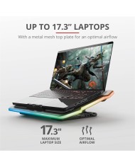 SOPORTE + VENTILADOR TRUST GXT1126 AURA REFRIGERACION RGB