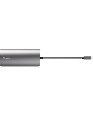 HUB TRUST DALYX USB-C 7 EN 1 HDMI USB-C USB MICRO SD RJ45 SILVER HUB TRUST DALYX USB-C 7 EN 1 HDMI USB-C USB MICRO SD RJ45 SILVER