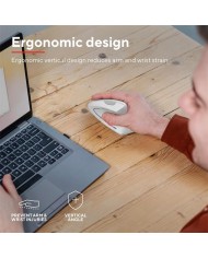 RATON TRUST VERTO WIRELESS ERGONOMIC WHITE