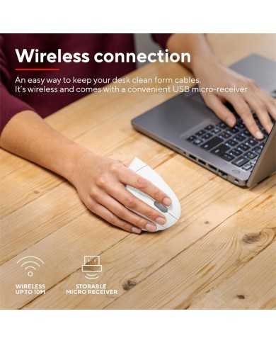 RATON TRUST VERTO WIRELESS ERGONOMIC WHITE RATON TRUST VERTO WIRELESS ERGONOMIC WHITE