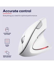 RATON TRUST VERTO WIRELESS ERGONOMIC WHITE