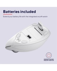 RATON TRUST VERTO WIRELESS ERGONOMIC WHITE