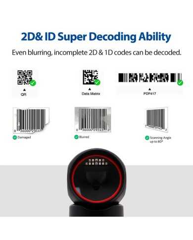 LECTOR AVPOS CODIGOS AVPOS M680 SOBREMESA USB 1D +2D + QR LECTOR AVPOS CODIGOS AVPOS M680 SOBREMESA USB 1D +2D + QR