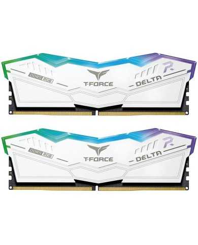 KIT MEMORIA RAM TEAMGROUP DELTA 32GB (2X16GB) DDR5 5600MHZ RGB WHITE