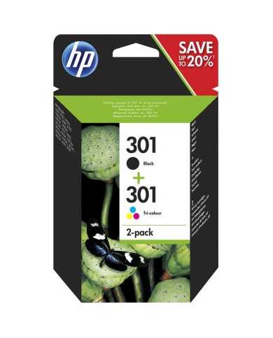 TINTA HP 301 N9J72AE PACK 2 UDS BLACK + TRICOLOR