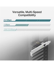 TARJETA DE RED TP-LINK PCIE ETHERNET 2.5 GIGABIT LOW PROFILE