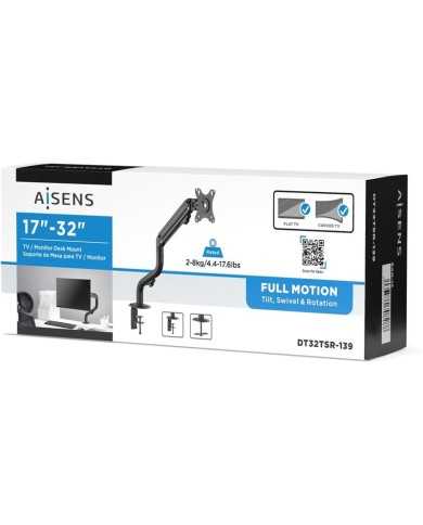 SOPORTE TV MONITOR AISENS 17-32 8KG INCLINABLE/GIRATORIO SOPORTE TV MONITOR AISENS 17-32 8KG INCLINABLE/GIRATORIO