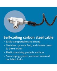 CABLE SEGURIDAD KENSINGTON PORTATIL WEDGE CON LLAVE