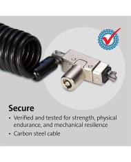 CABLE SEGURIDAD KENSINGTON PORTATIL WEDGE CON LLAVE