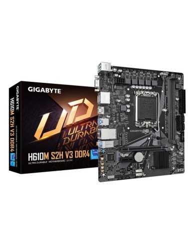 PLACA BASE GIGABYTE GA-H610M-S2H DDR4 VGA + HDMI + 2X DP PLACA BASE GIGABYTE GA-H610M-S2H DDR4 VGA + HDMI + 2X DP