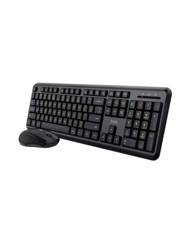 TECLADO + RATON TRUST TKM-360 WIRELESS SILENT BLACK
