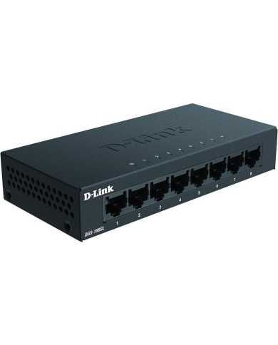 SWITCH D-LINK GIGABIT 8 PUERTOS DGS-108GL METALICO