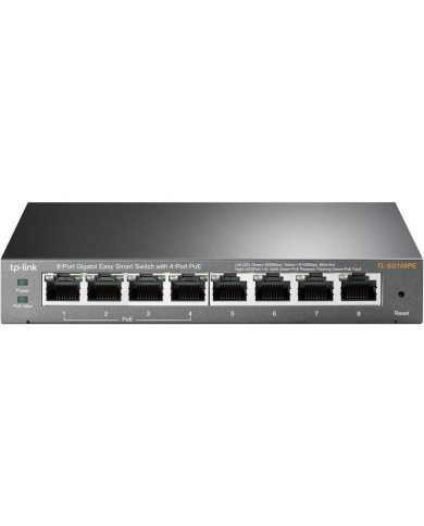 SWITCH TP-LINK GIGABIT 8 PUERTOS TL-SG108PE EASY SMART GESTIONABLE 4 POE