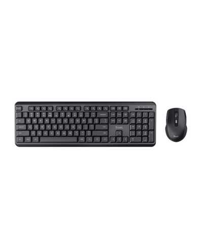 TECLADO + RATON TRUST TKM-360 WIRELESS SILENT BLACK TECLADO + RATON TRUST TKM-360 WIRELESS SILENT BLACK