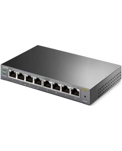 SWITCH TP-LINK GIGABIT 8 PUERTOS TL-SG108PE EASY SMART GESTIONABLE 4 POE SWITCH TP-LINK GIGABIT 8 PUERTOS TL-SG108PE EASY SMART GESTIONABLE 4 POE