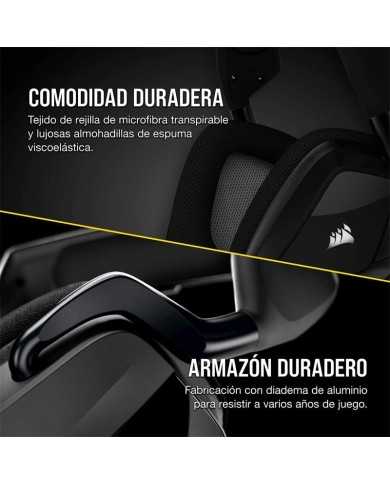 AURICULARES + MICROFONO CORSAIR VOID USB ELITE GAMING HEADSET RGB 7.1 BLACK