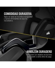 AURICULARES + MICROFONO CORSAIR VOID USB ELITE GAMING HEADSET RGB 7.1 BLACK
