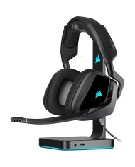 AURICULARES + MICROFONO CORSAIR VOID USB ELITE GAMING HEADSET RGB 7.1 BLACK