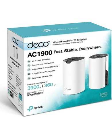 WIRELESS REPEATER TP-LINK WIFI AC1900 HOME MESH PACK 2 DECO S7