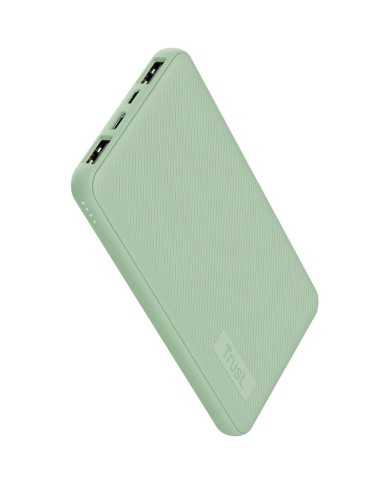 POWERBANK TRUST PRIMO SLIM 10000MAH X2 USB-A + USB-C + MICRO-USB ECO GREEN