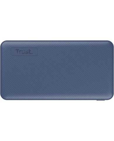 POWERBANK TRUST PRIMO SLIM 10000MAH X2 USB-A + USB-C + MICRO-USB ECO BLUE